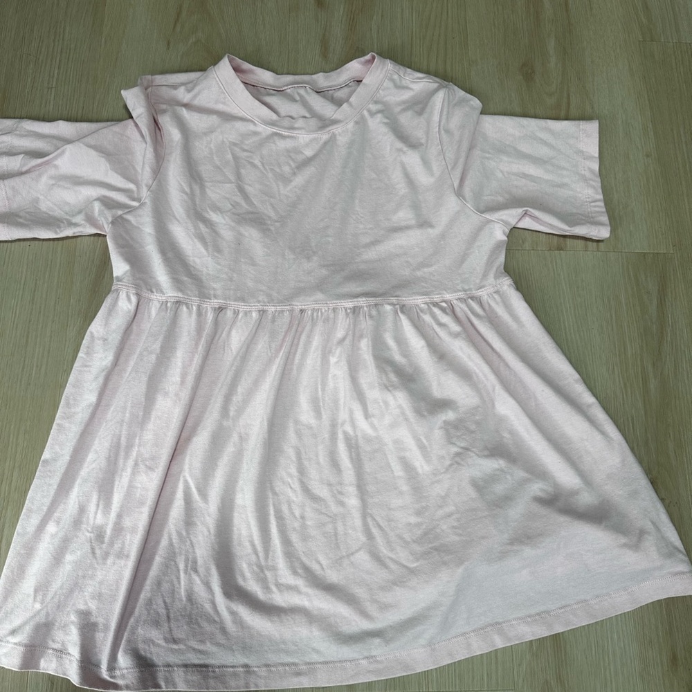 Light Pink Short Sleeve Dress